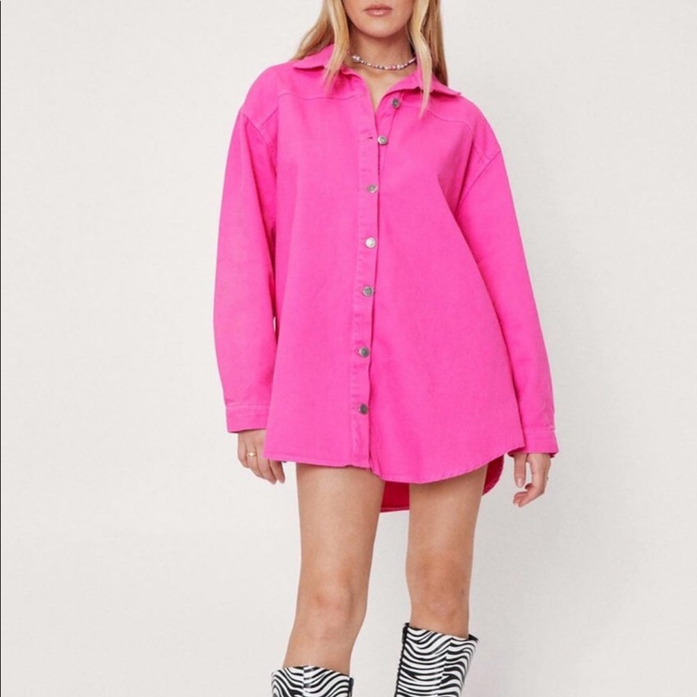 Nastygal denim mini dress